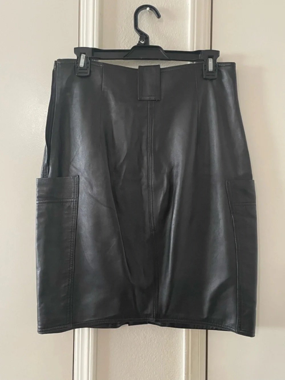 Vintage Malisy made in Italy leather midi skirt